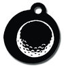 Design Aluminium Rund, Golfball, Large 3 cm, schwarz