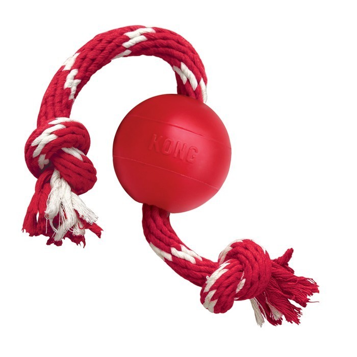 KONG Ball with Rope, S