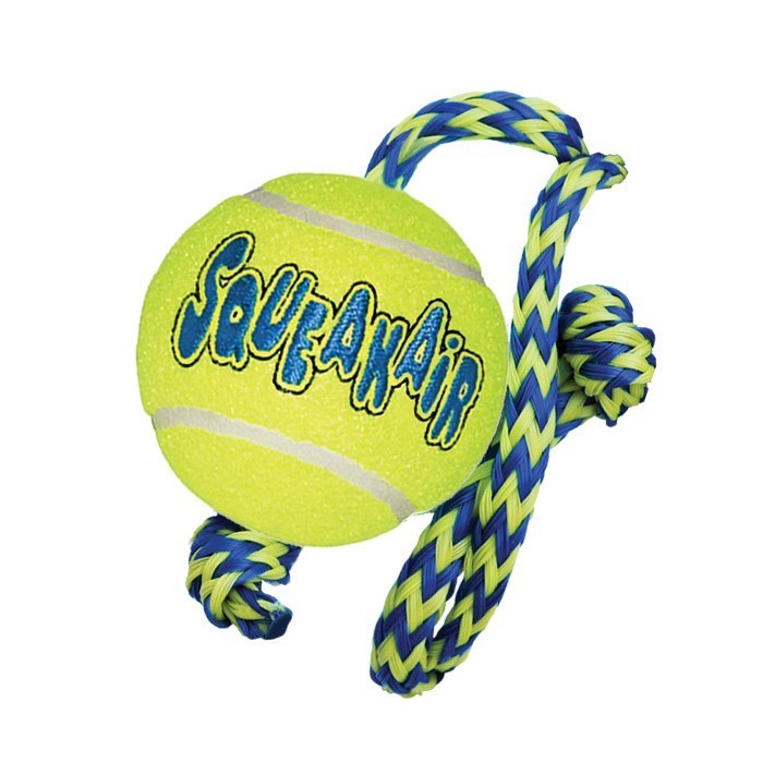 SqueakAir Ball w/Rope M