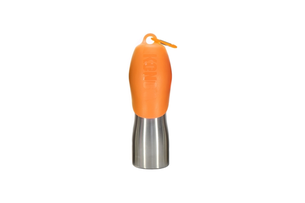 KONG H2O 750 ml Edelstahlflasche mit Napf Orange
