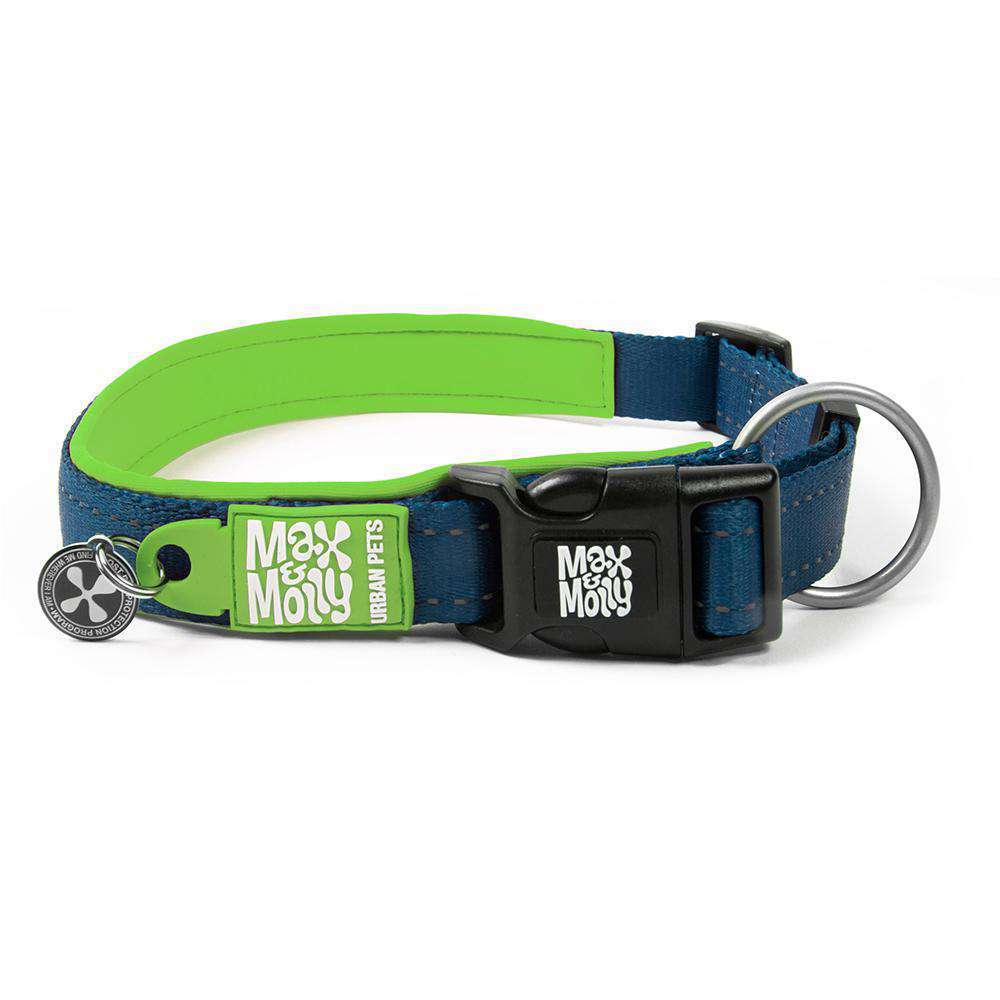 Smart ID Halsband - MATRIX LINE, Lime Green XS - L