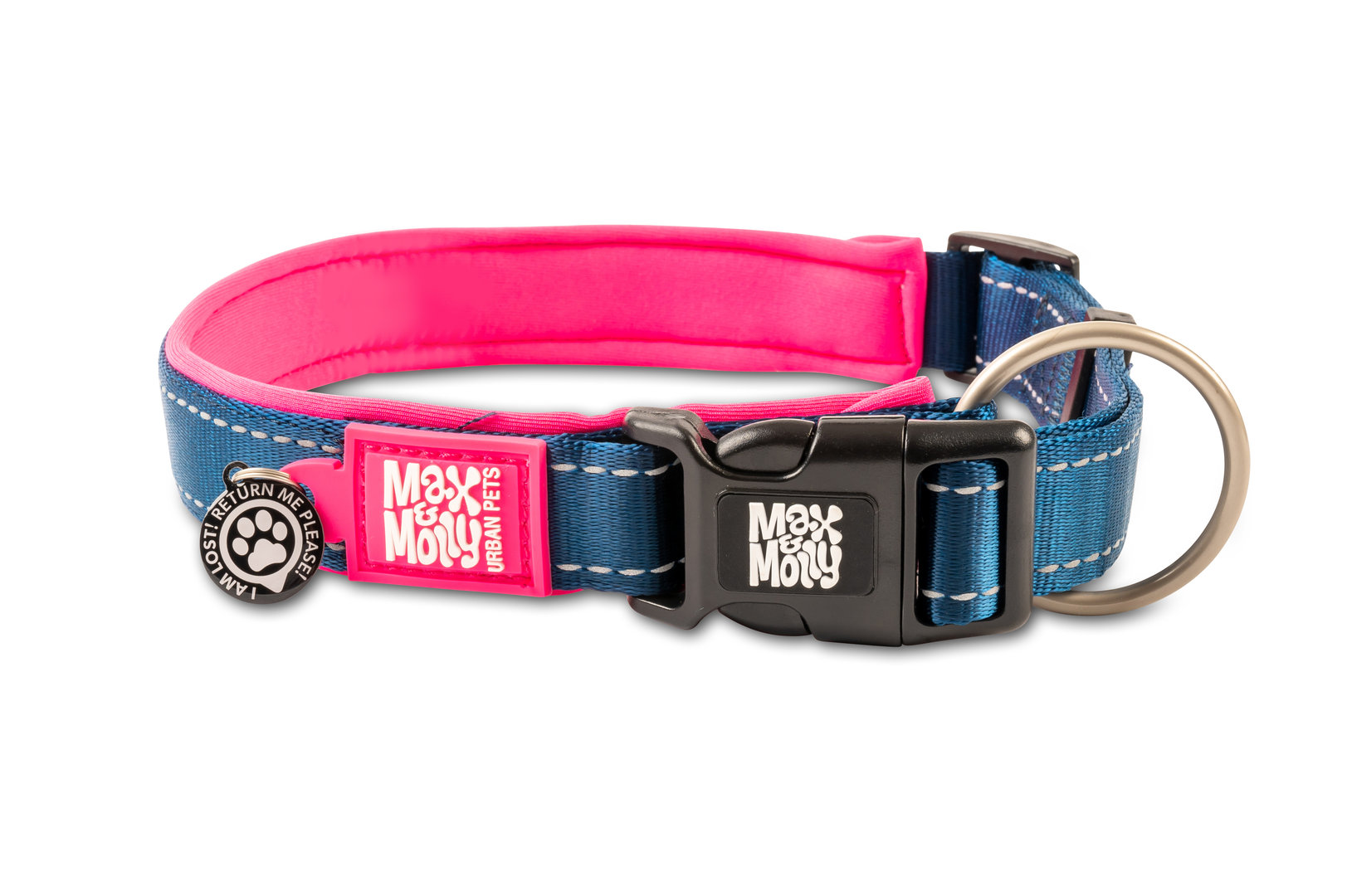 Smart ID Halsband - MATRIX LINE, Pink XS - L
