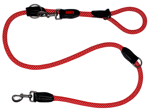 KONG Verstellbare Seil Leine 14 mm x 2 m Red
