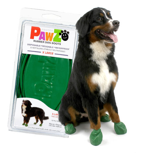 PawZ Dog Boots X-Large - Green, 12 Stück