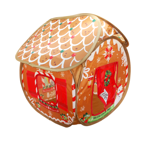 KONG Holiday Cat Play Spaces Bungalow Gingerbread